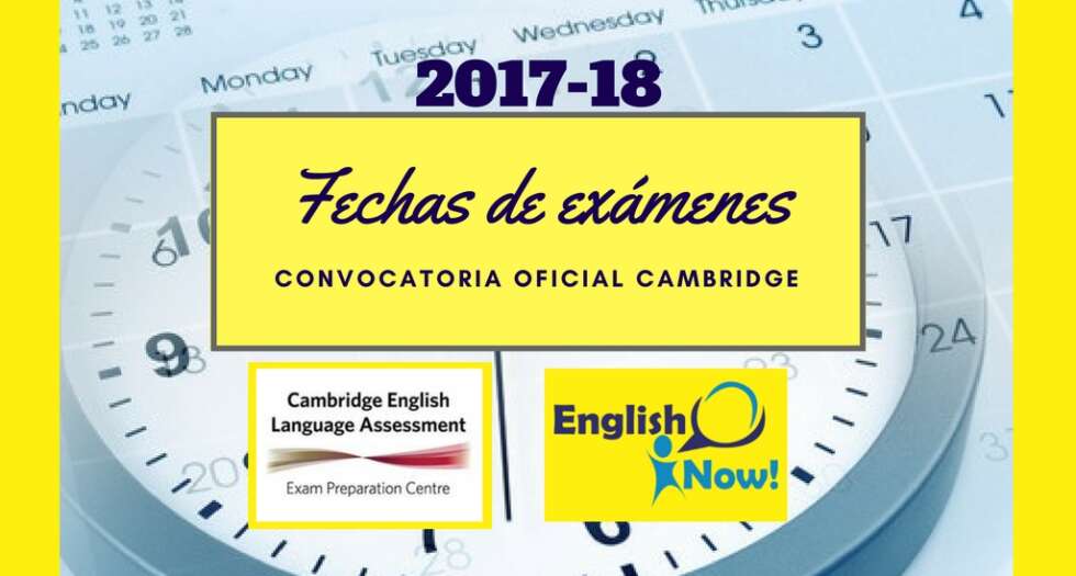 Fechas del examen de Cambridge en Málaga 2017-18